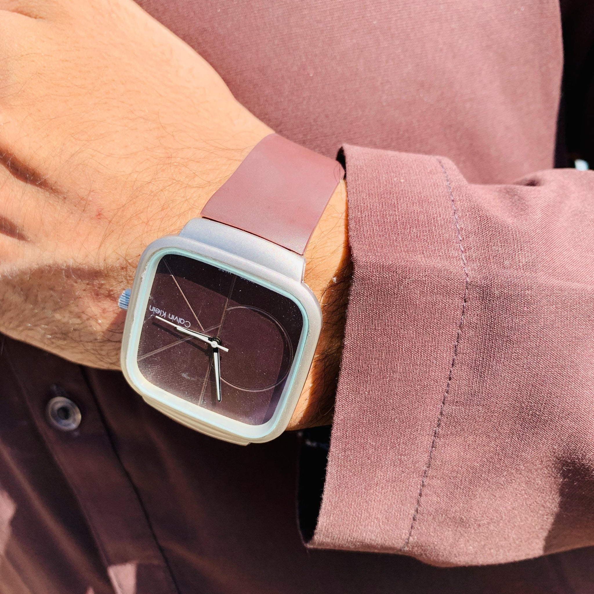 Calvin Klein Slim Square Case Wristwatch