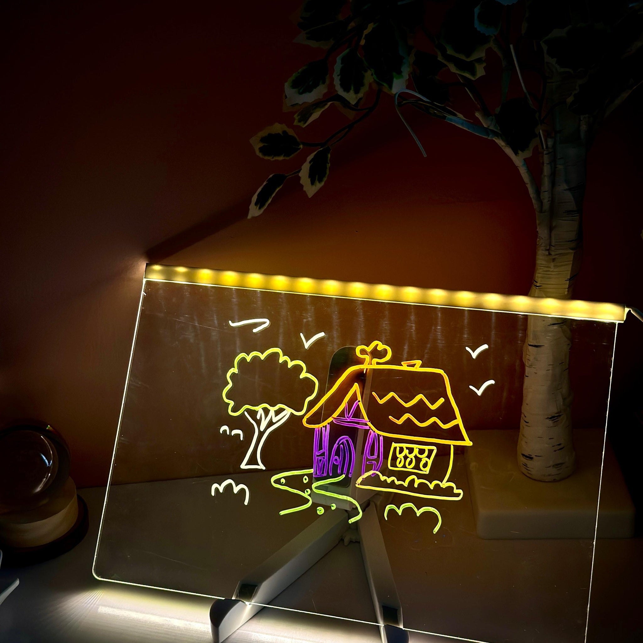LED Glow Drawing Board for Kids