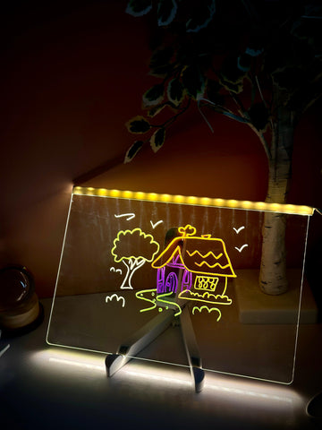 LED Glow Drawing Board for Kids